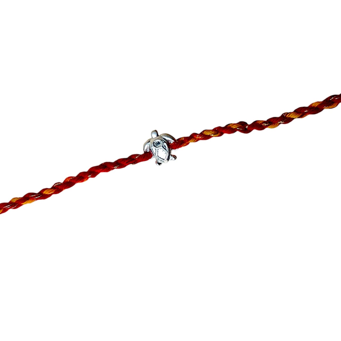 Lucky Turtle 92.5 Pure Silver Rakhi