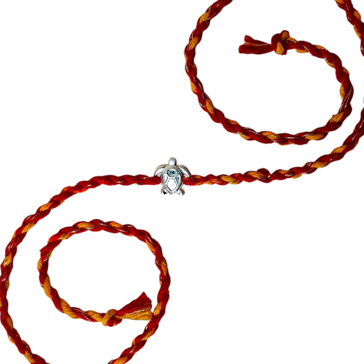 Lucky Turtle 92.5 Pure Silver Rakhi