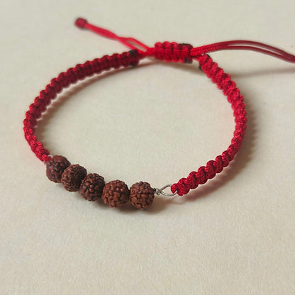 6mm Rudraksh Bracelet in 92.5 Silver Wire