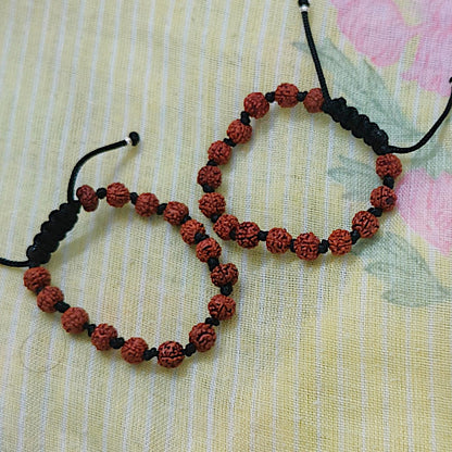5 Mukhi Rudraksh Kavach Set for kids - Black