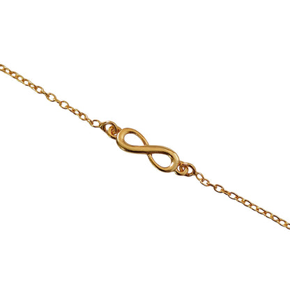 Women Infinity Bracelet in 22k Gold Plating