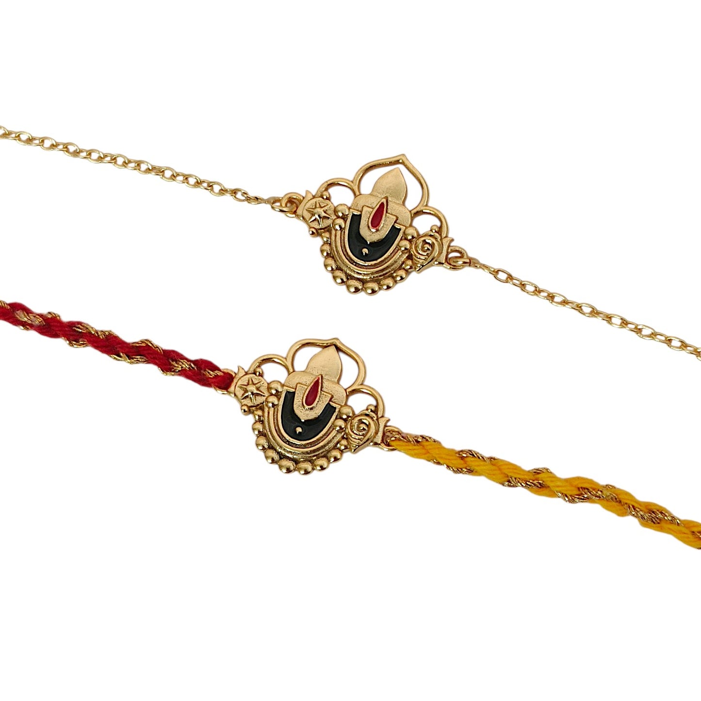 Tirupati Balaji Rakhi & Bracelet in22K Gold Plating