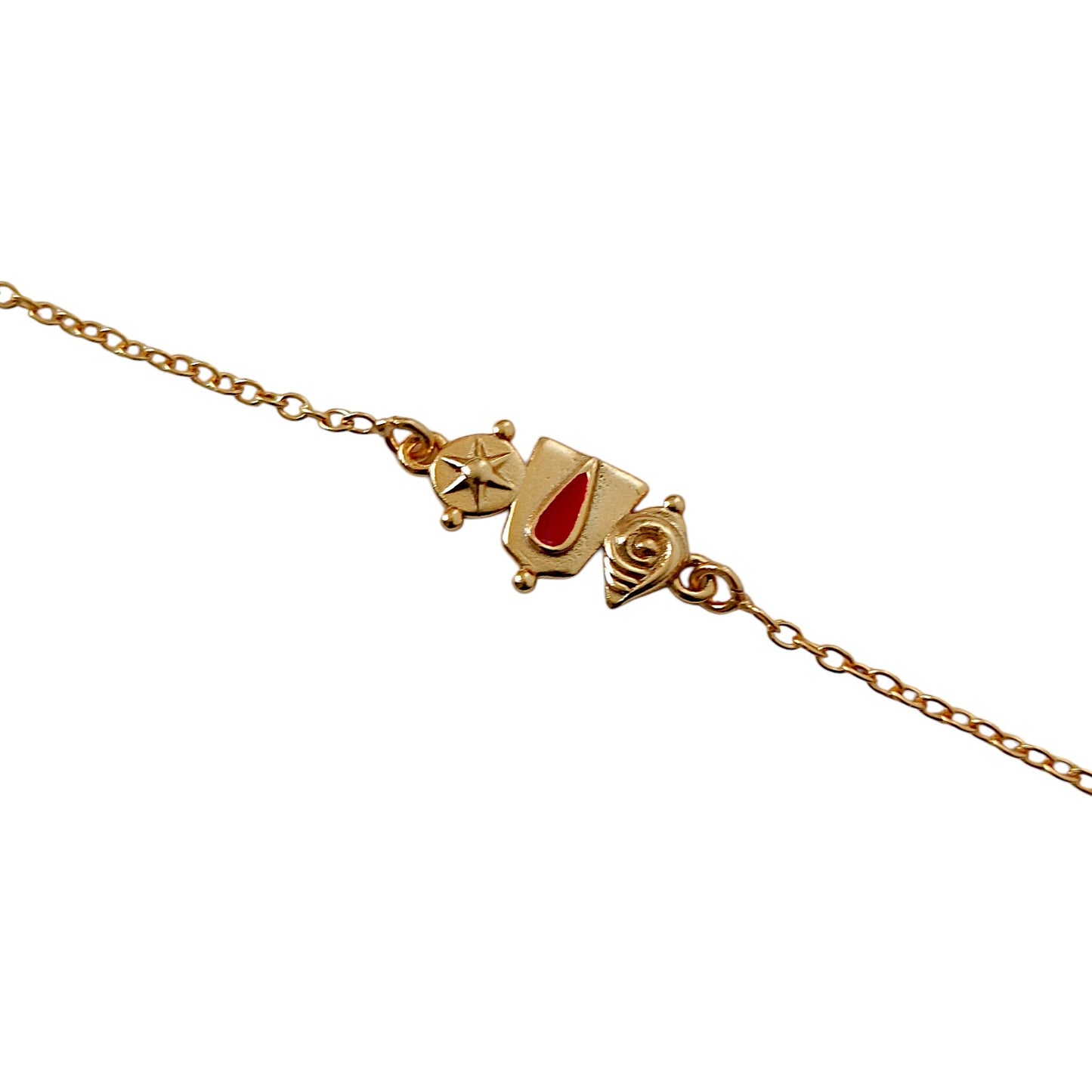 Women Narayan Kavach Bracelet in 22k Gold Plating