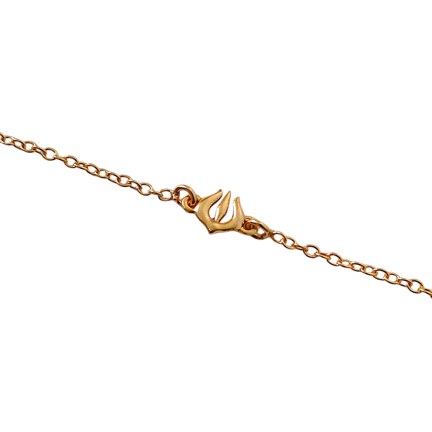 Mini Trishul Bracelet in 22k Gold Plating