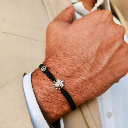 Men- Prosperous Turtle 92.5 Silver Bracelet