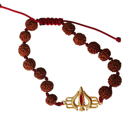 Mahadev Trishul Rudraksh Rakhi Bracelet
