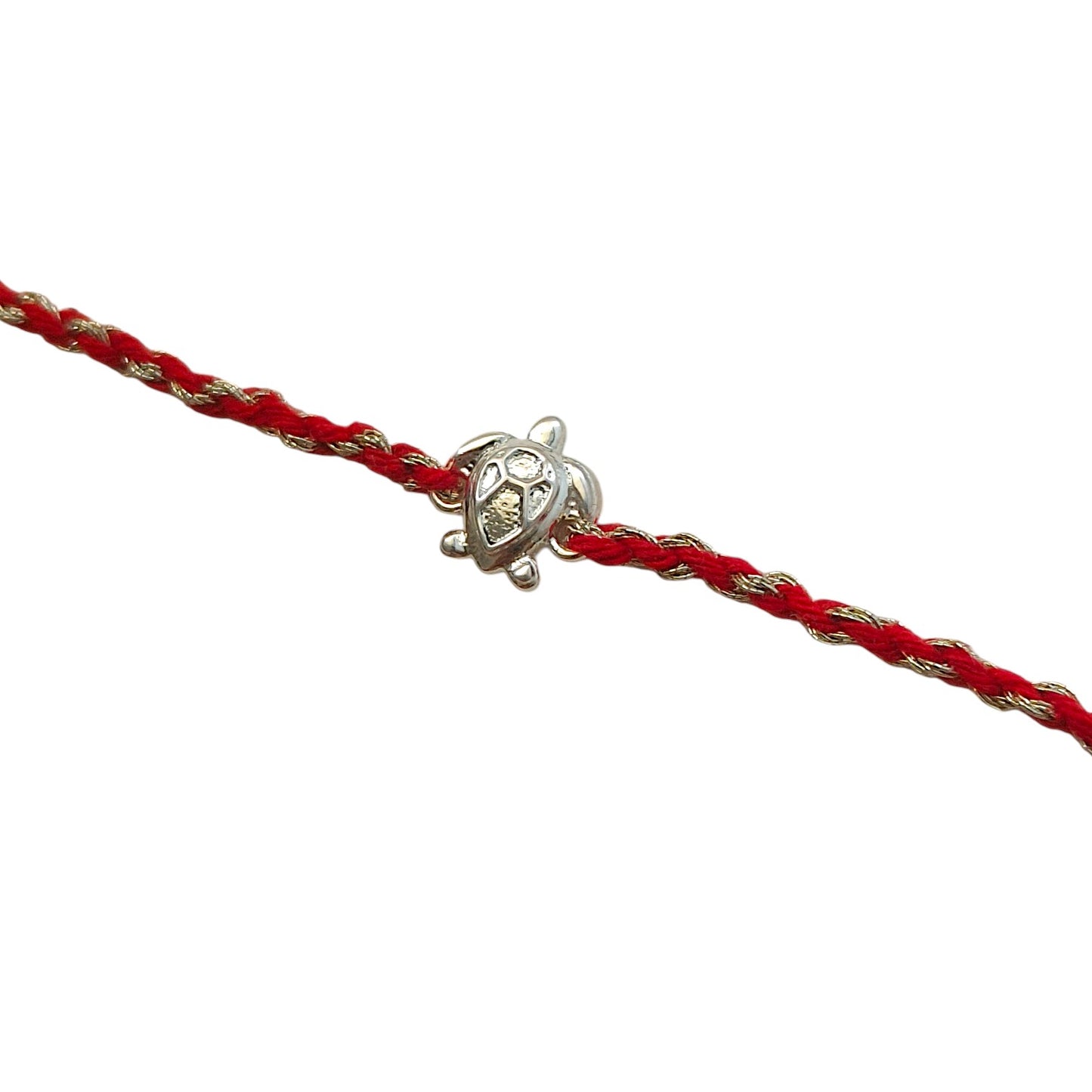 Lucky Turtle 92.5 Pure Silver Rakhi
