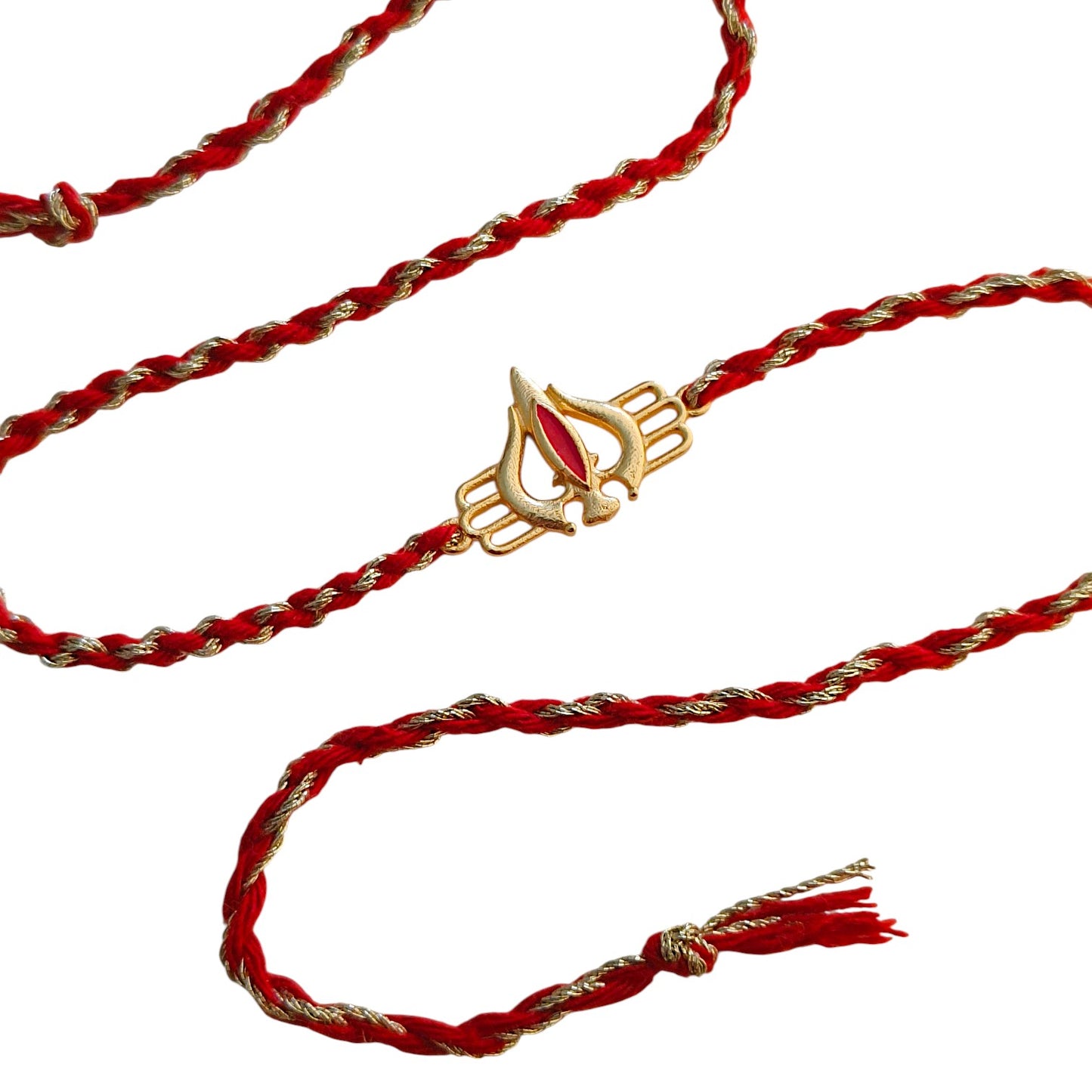 Mahadev Trishul Rakhi in 22k Gold Plating