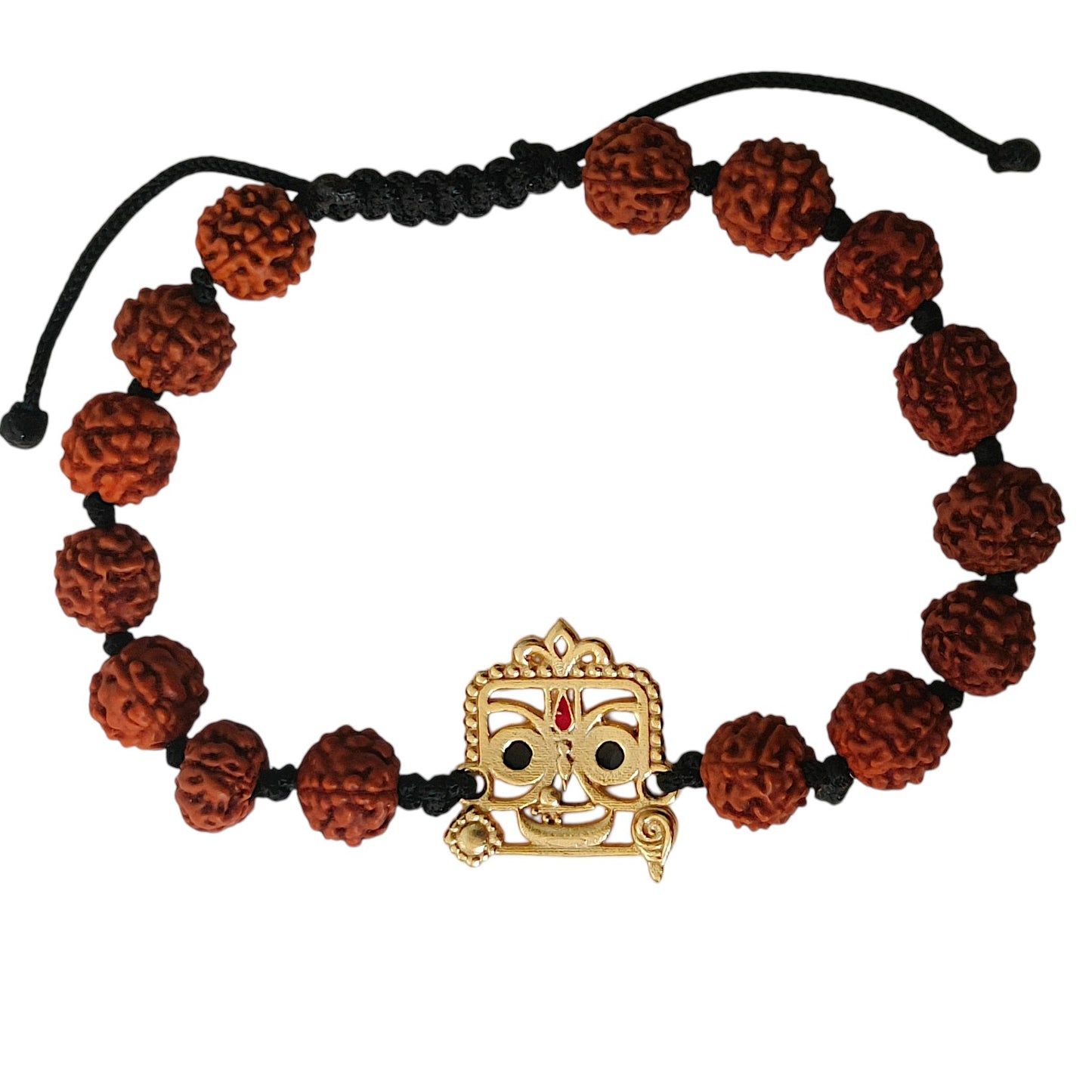 Jai Jagannatha Ji Bracelet with 5 Mukhi Nepali Rudraksh Band